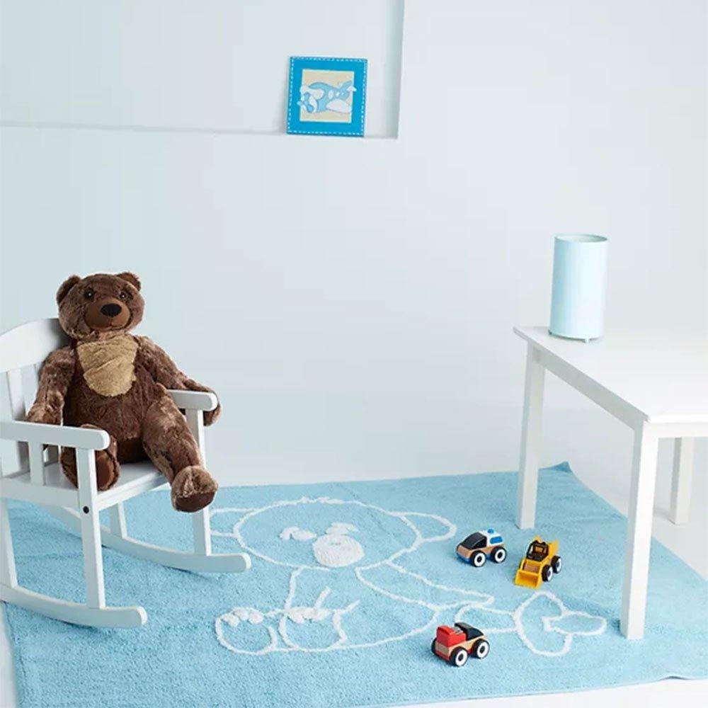 Alfombra Habitación Bebé Oso Celeste - Nanetes #